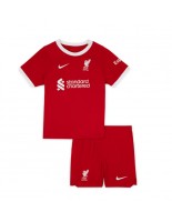Liverpool Domácí dres pro děti 2023-24 Krátký Rukáv (+ trenýrky)